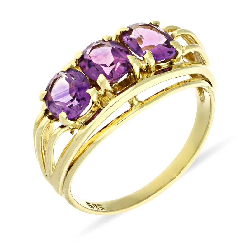 Amethyst-Ring Gelbgold