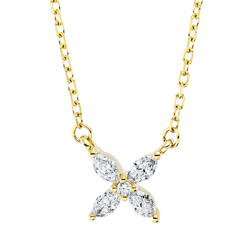 JS Brillant-Collier Gelbgold