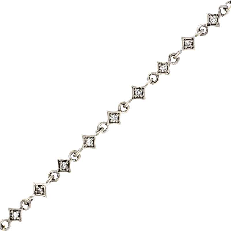 Brillant-Armband Weißgold