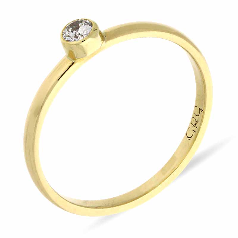 Brillant-Ring Gelbgold