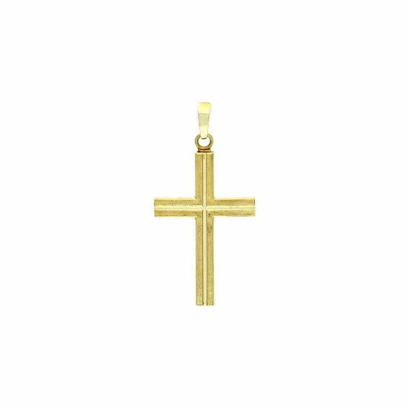 Anhänger 'Kreuz' Gelbgold
