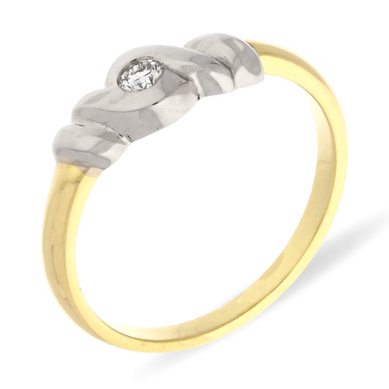 Brillant-Ring Bicolor