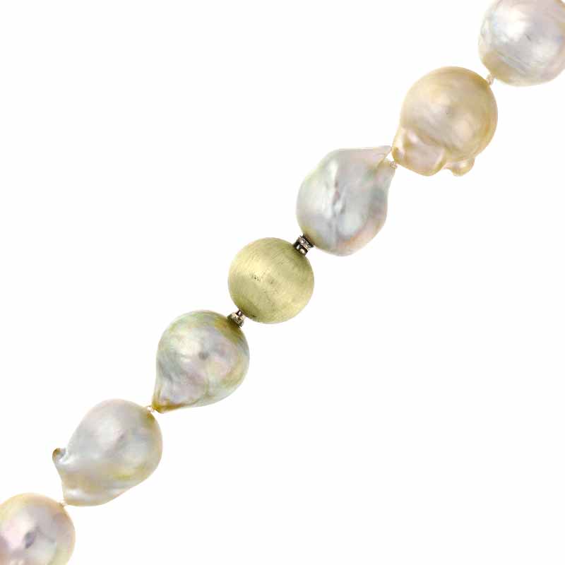 Perl-Kette Gelbgold