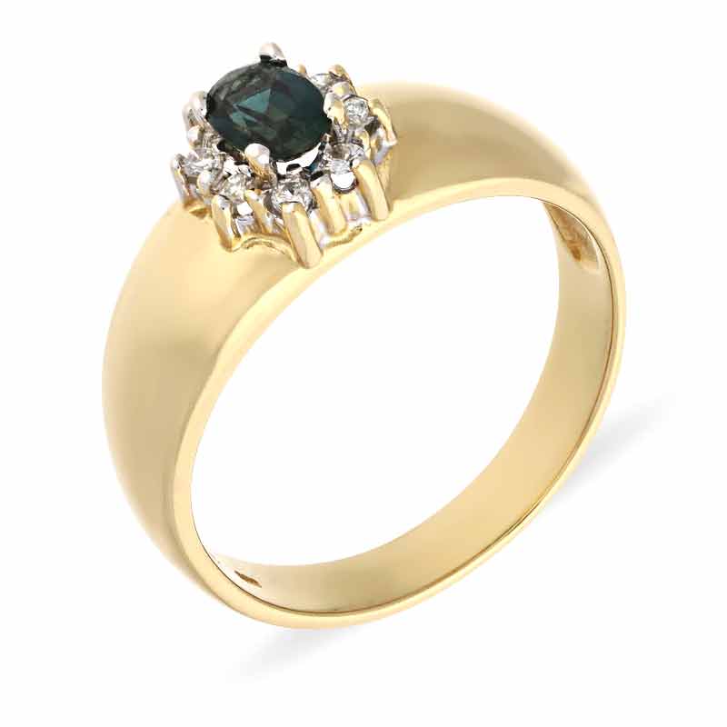 Saphir-Ring Gelbgold