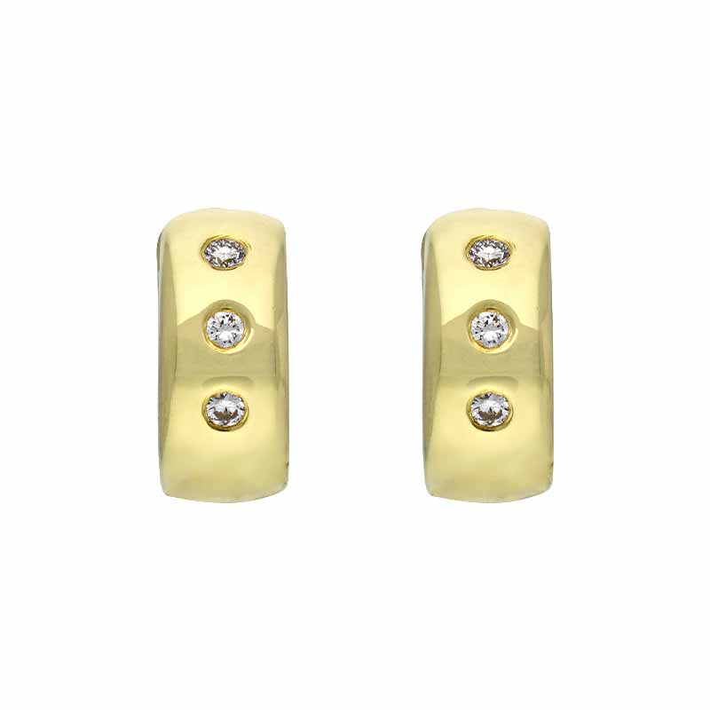 Brillant-Creolen Gelbgold