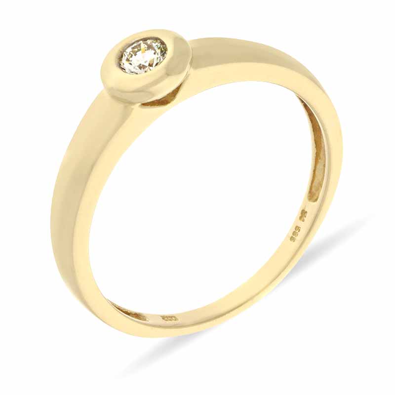 Brillant-Ring Gelbgold