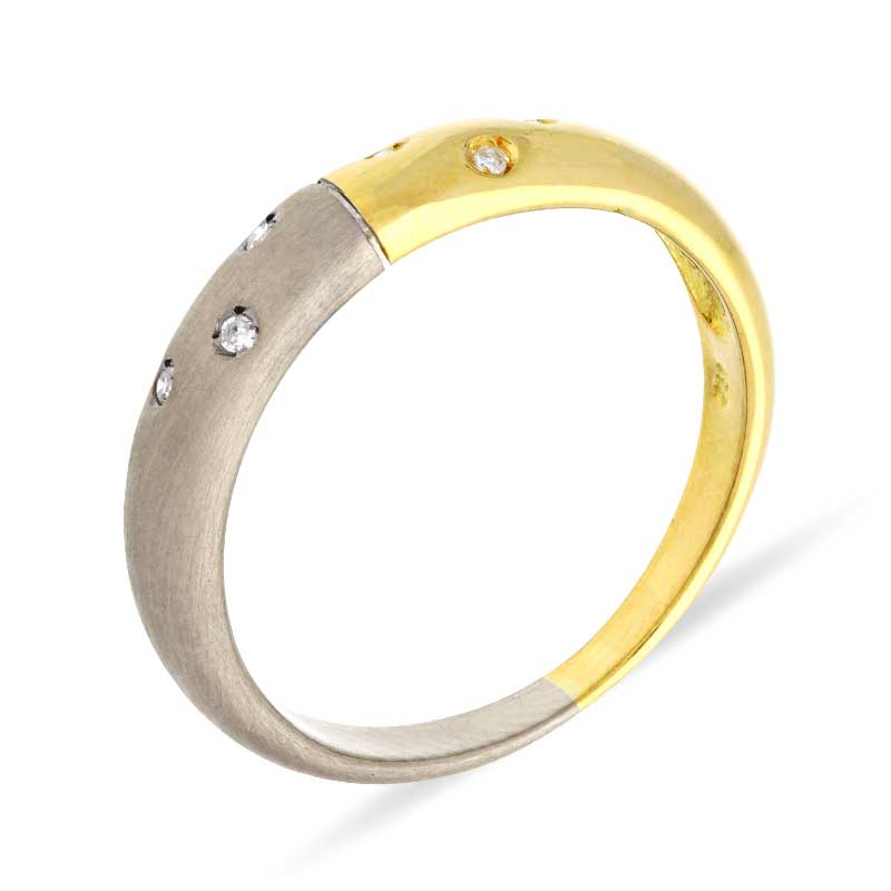Diamant-Ring Bicolor