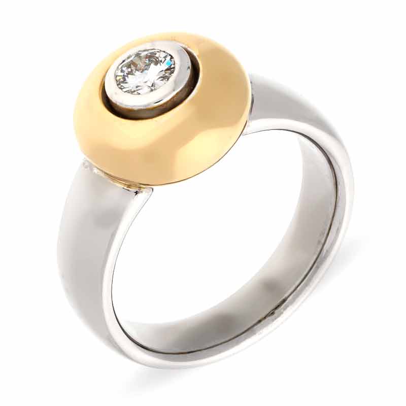 Brillant-Ring Bicolor