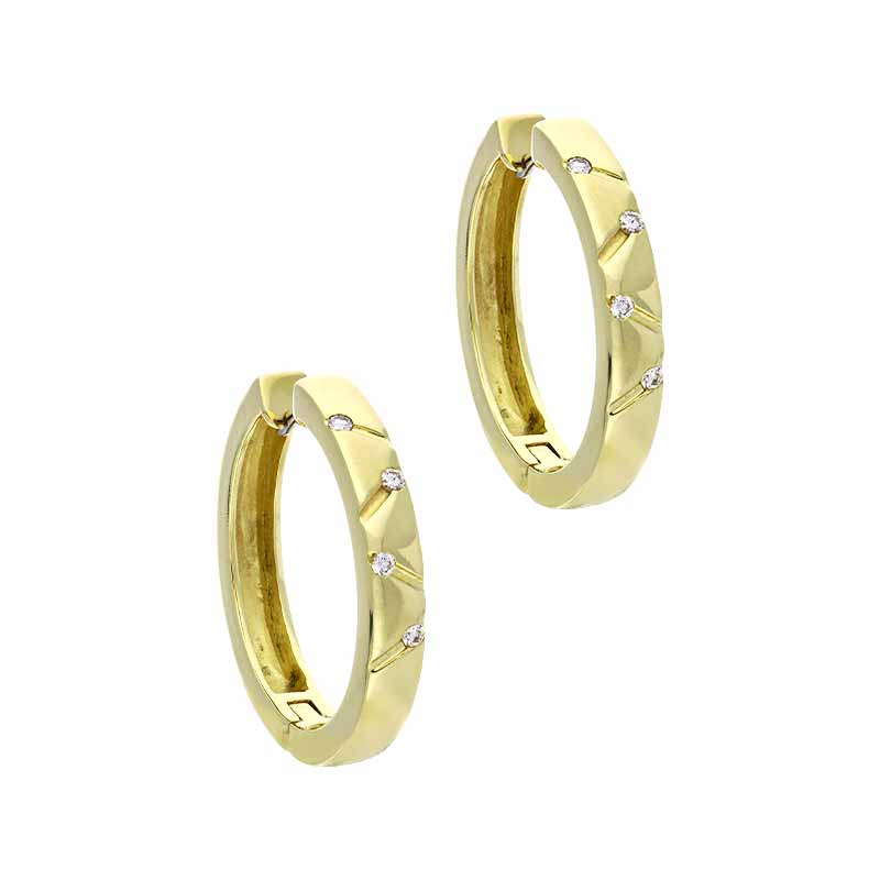 Brillant-Creolen Gelbgold