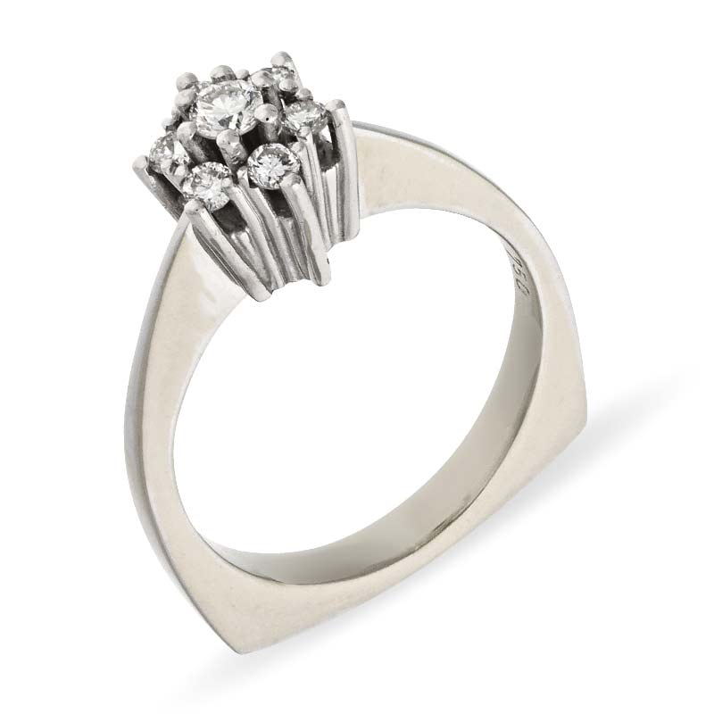 Brillant-Ring Weißgold