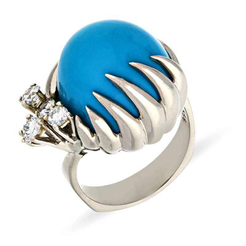 Türkis-Ring Weißgold