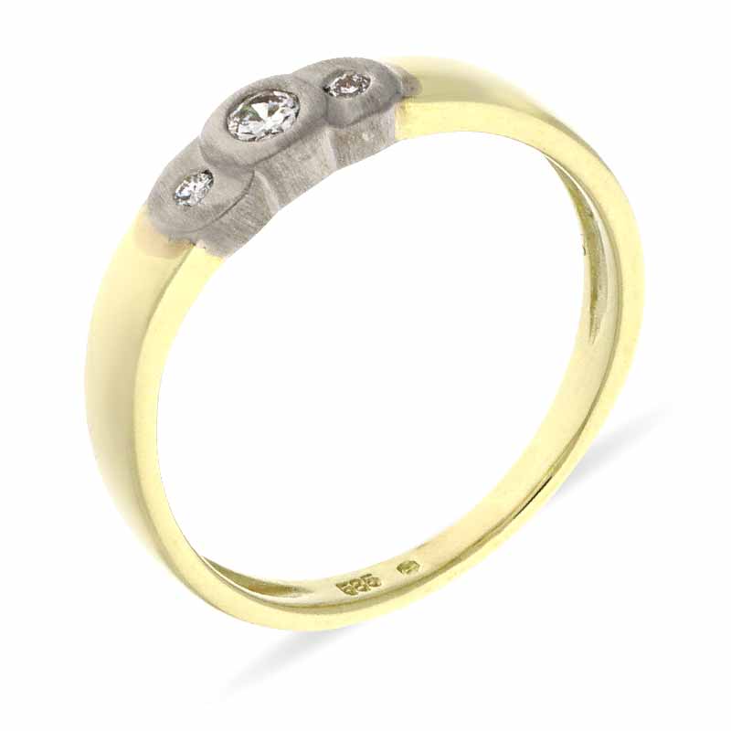 Brillant-Ring Bicolor