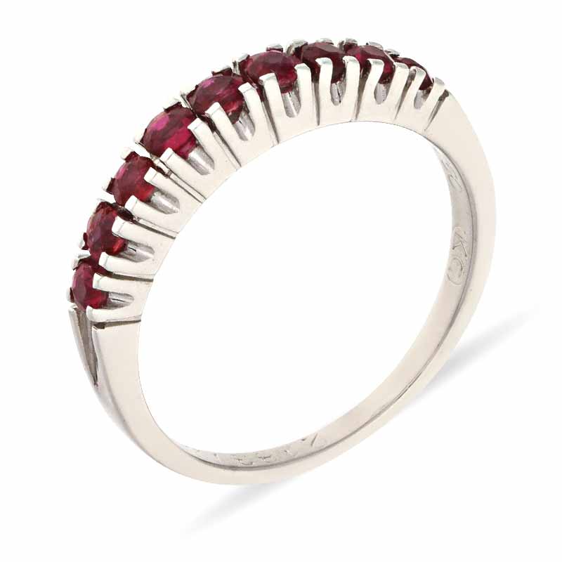 Rubin-Ring Weißgold