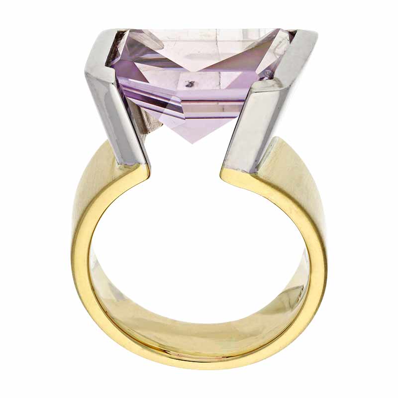 Amethyst-Ring Bicolor