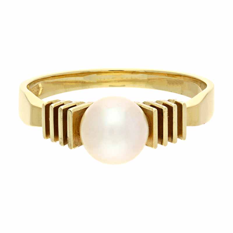 Perl-Ring Gelbgold