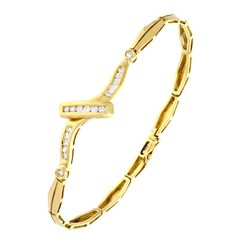 Brillant-Armband Gelbgold