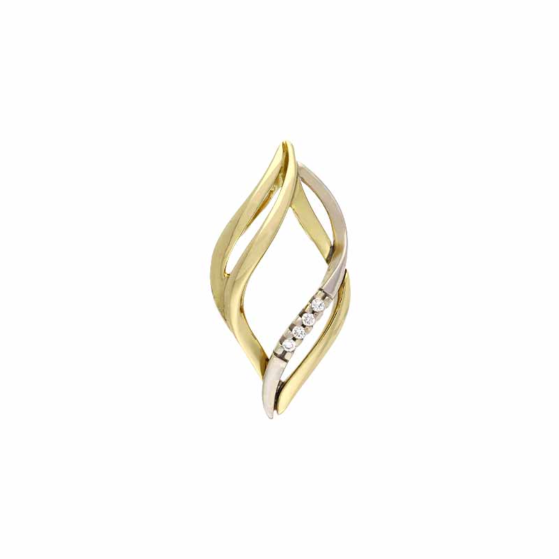 Brillant-Anhänger Bicolor