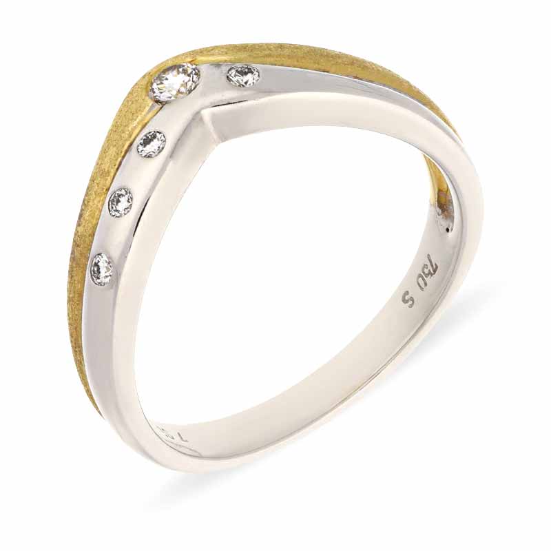 Brillant-Ring Bicolor