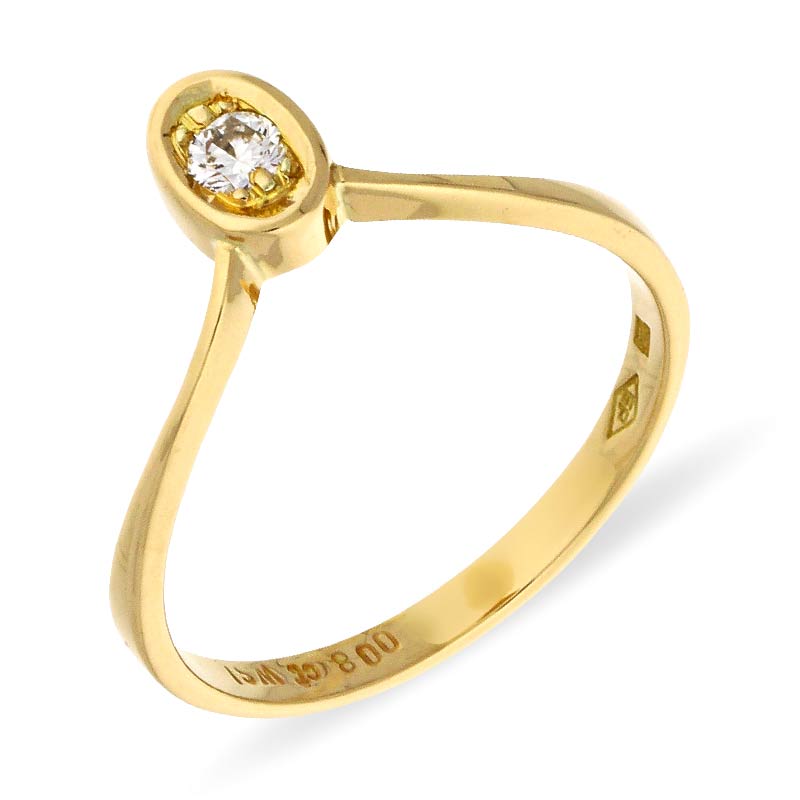 Brillant-Ring Gelbgold