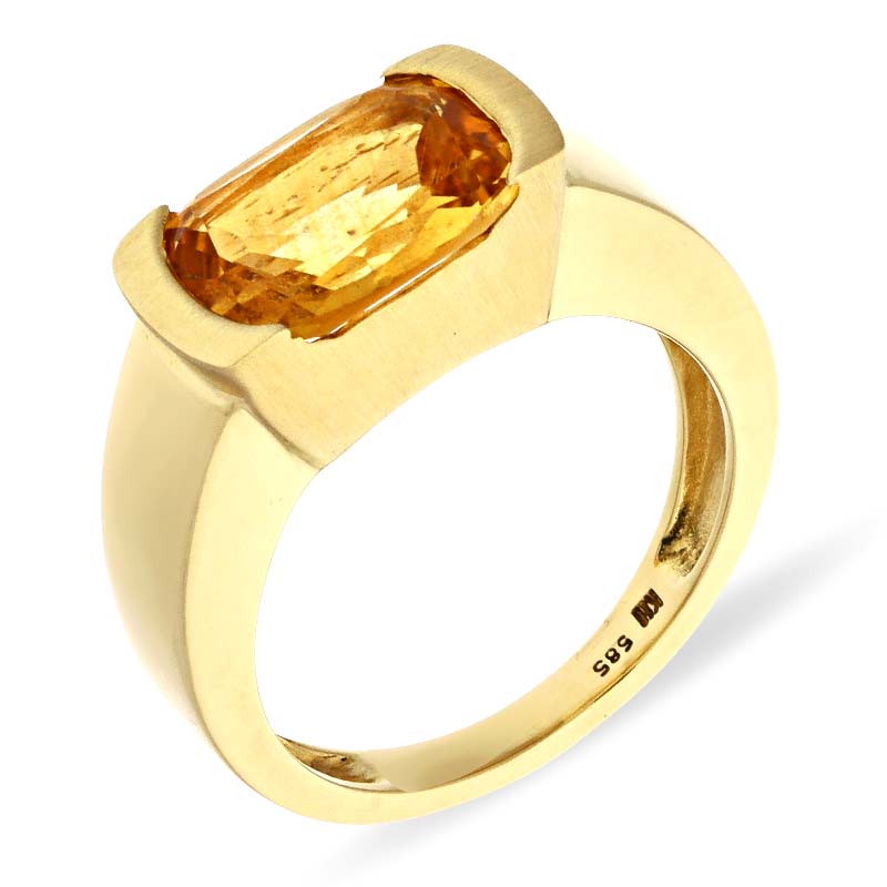 Citrin-Ring Gelbgold