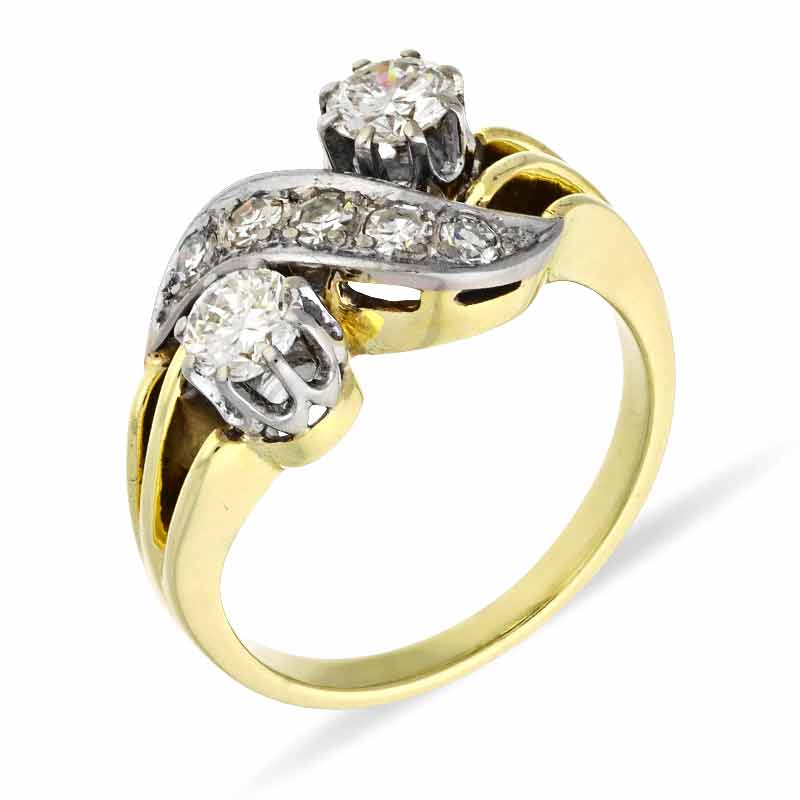 Brillant-Ring Bicolor