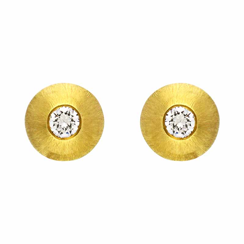 Brillant-Ohrstecker Gelbgold