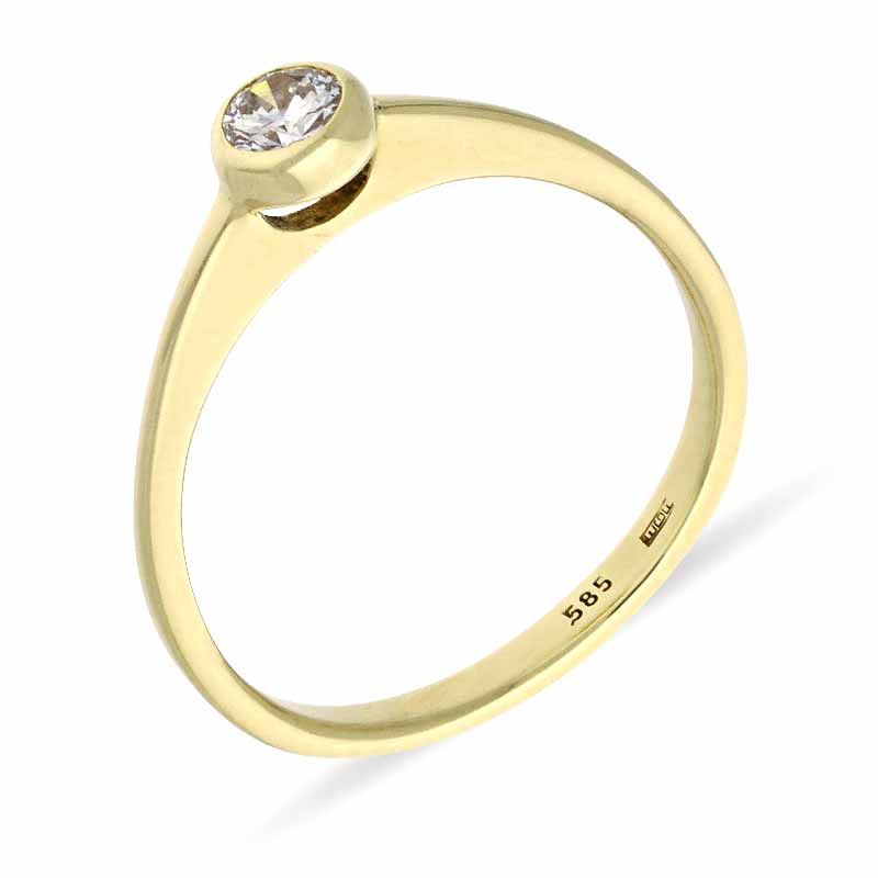 Brillant-Ring Gelbgold