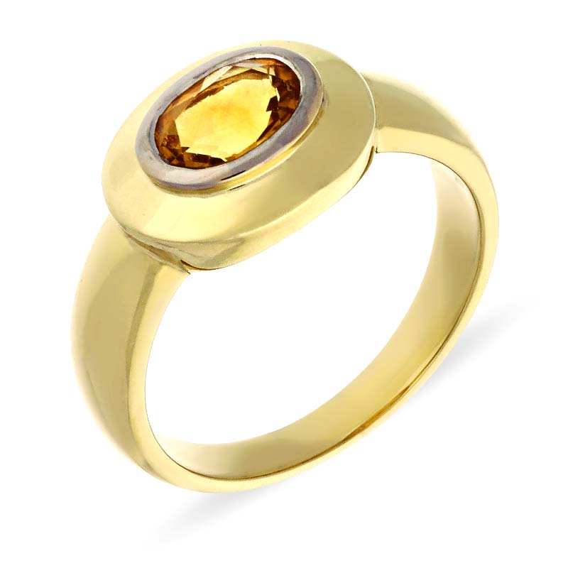 Skapolith-Ring Gelbgold