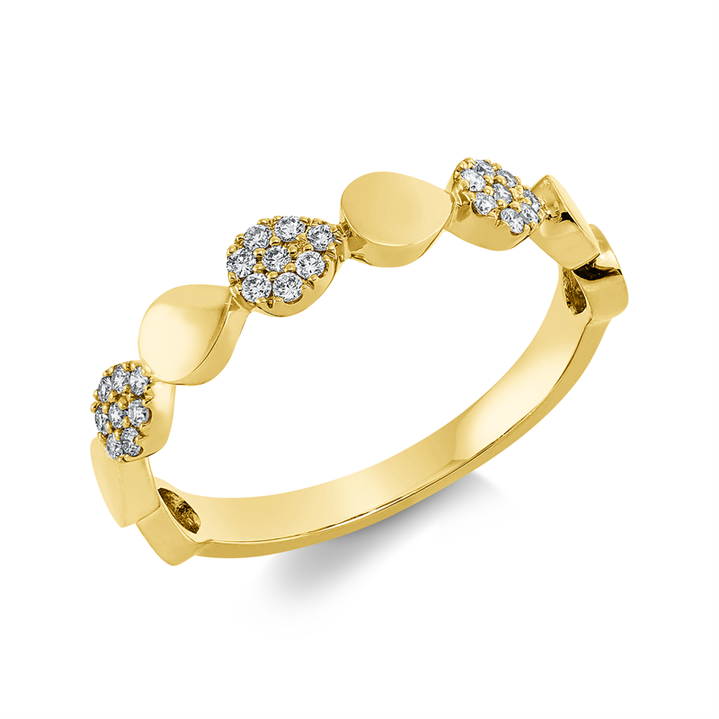 JS Brillant-Ring Gelbgold
