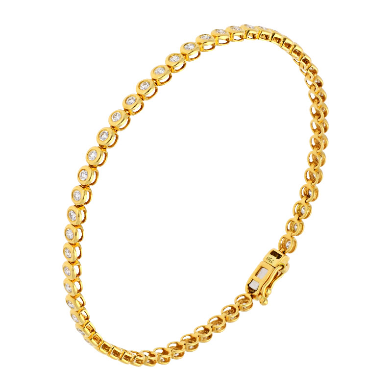 Tennisarmband Gelbgold