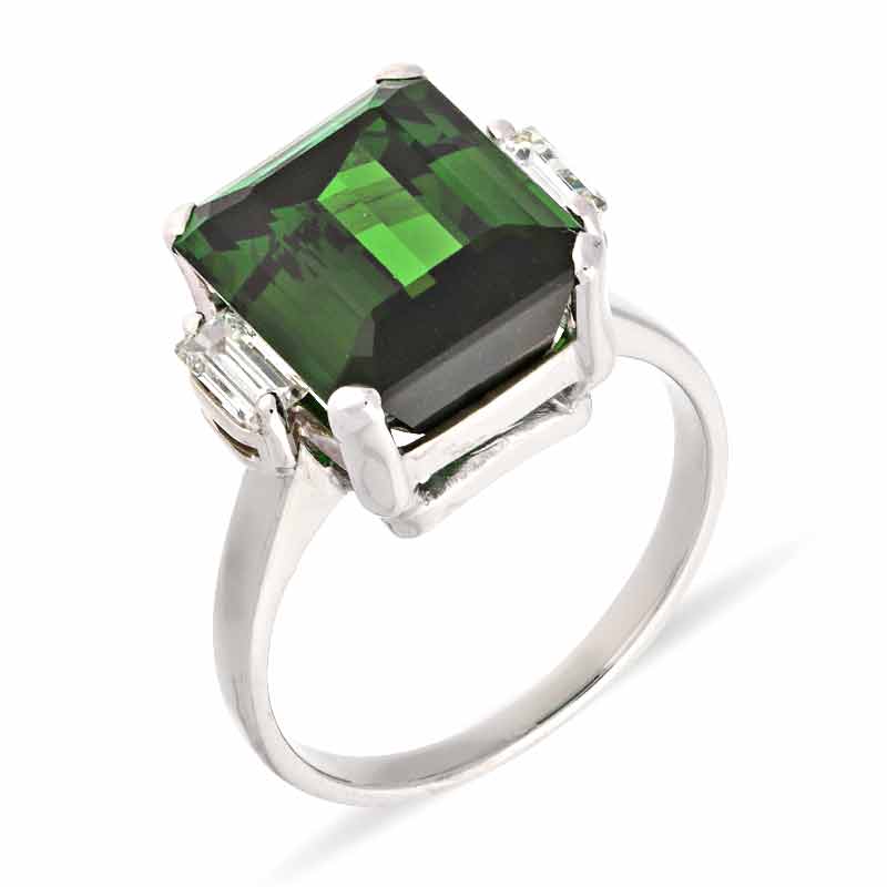 Turmalin-Ring Weißgold