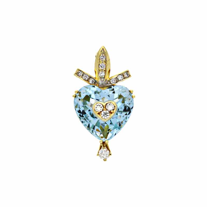 Topas-Anhänger Gelbgold