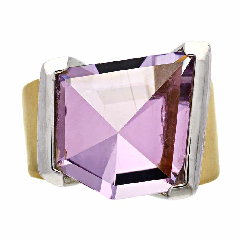 Amethyst-Ring Bicolor