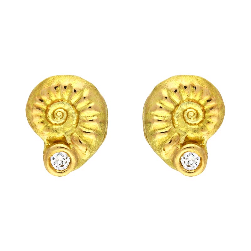 Brillant-Ohrstecker Gelbgold