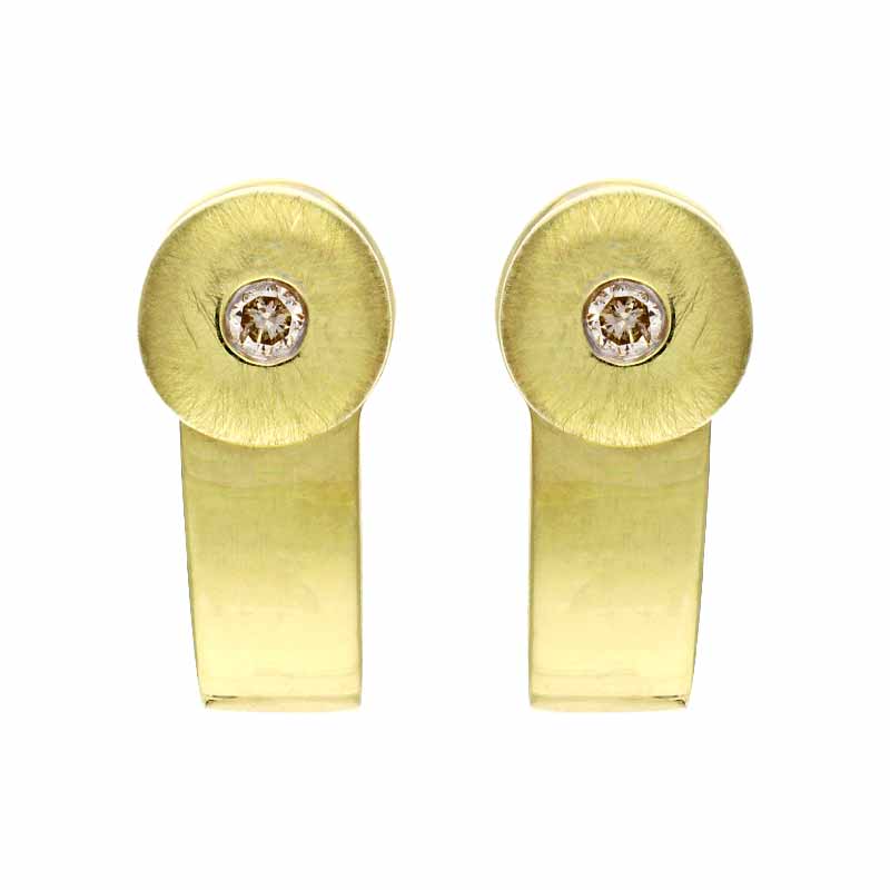 Brillant-Ohrstecker Gelbgold