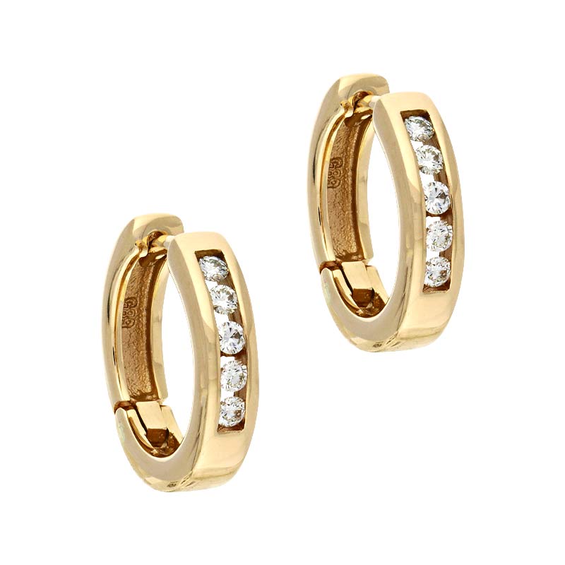 Brillant-Creolen Gelbgold