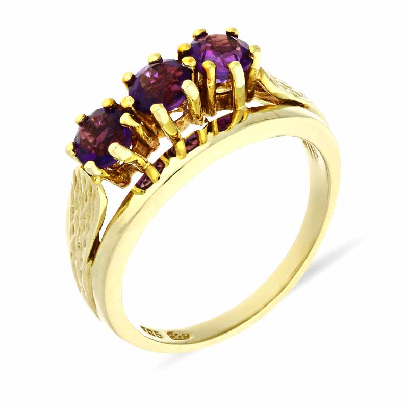 Amethyst-Ring Gelbgold
