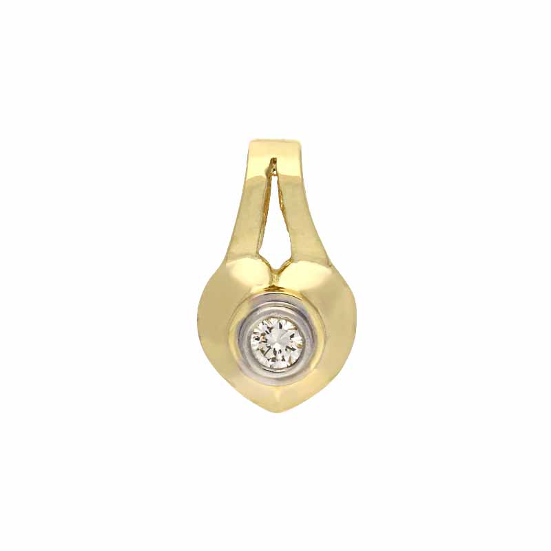 Brillant-Anhänger Bicolor