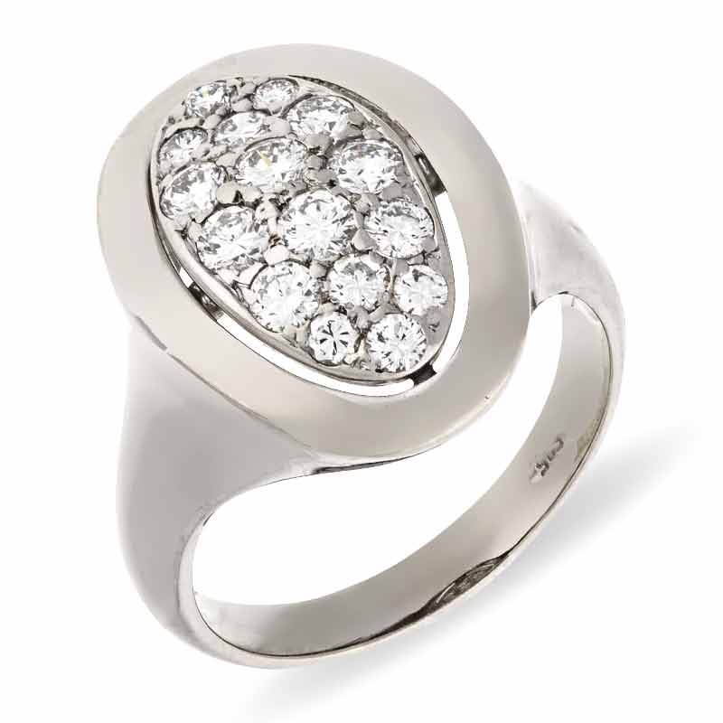 Brillant-Ring Weißgold