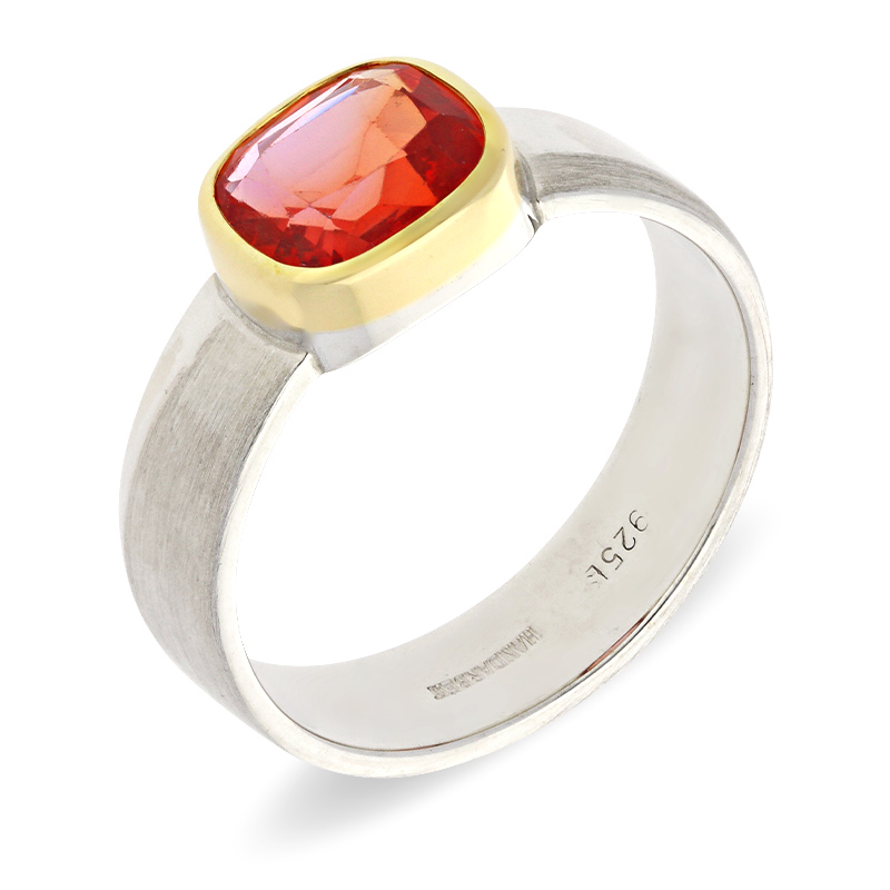 Safir-Ring Bicolor