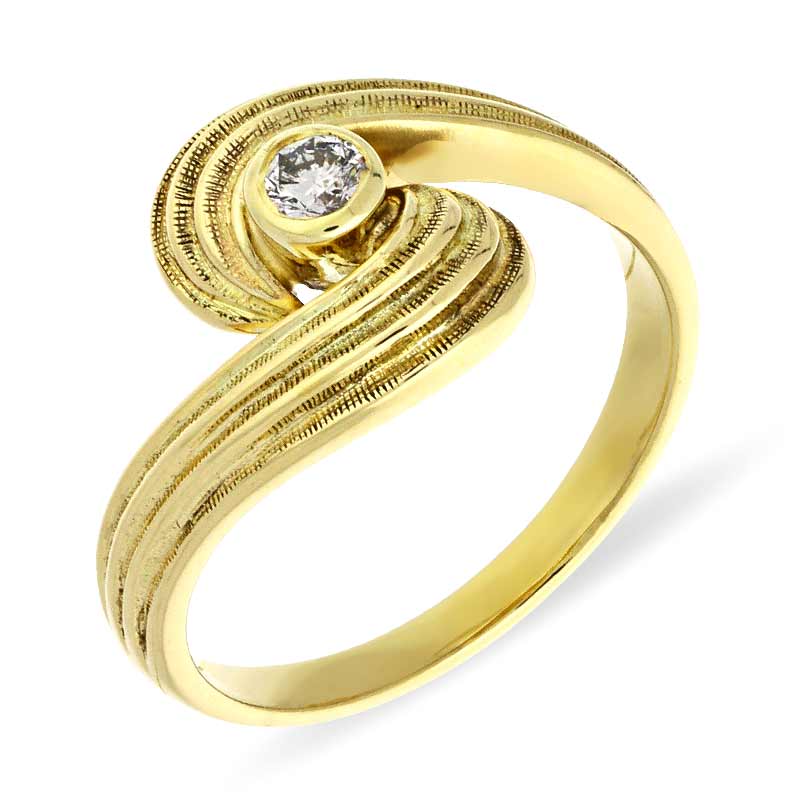 Brillant-Ring Gelbgold