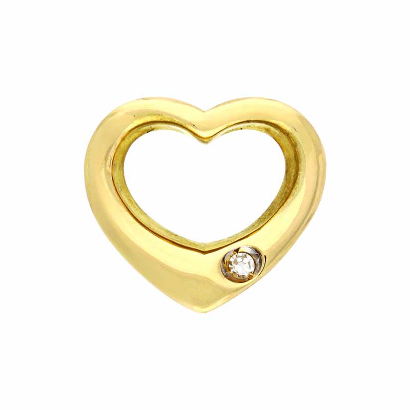 Diamant-Anhänger 'Herz' Gelbgold