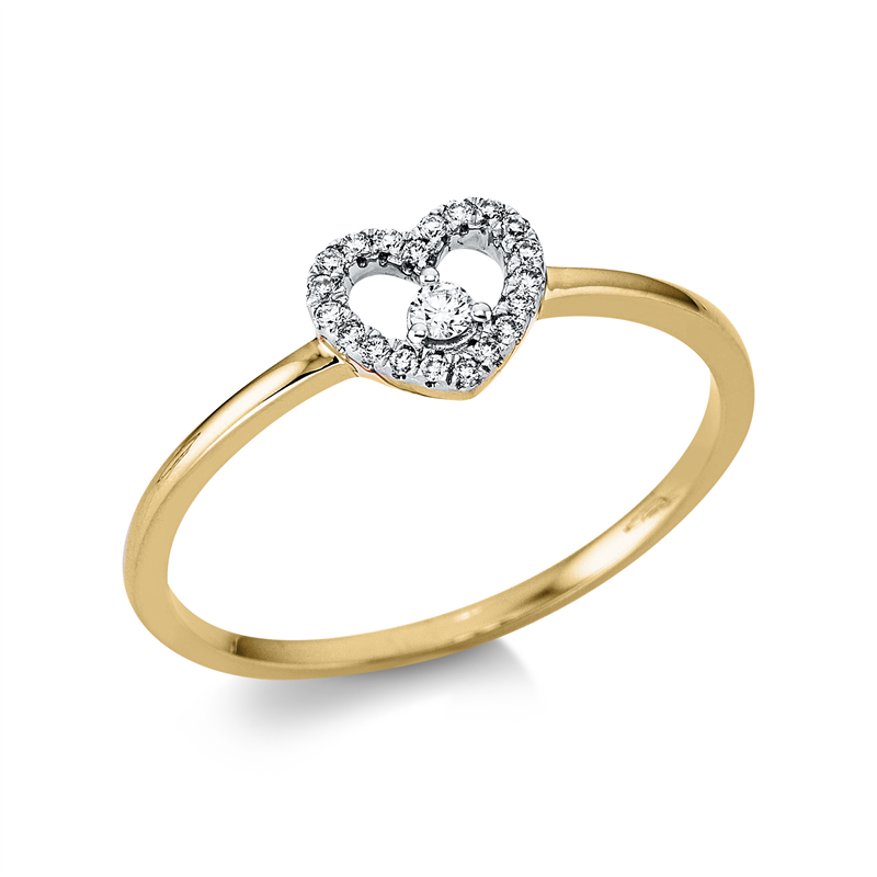 JS Brillant-Ring Gelbgold