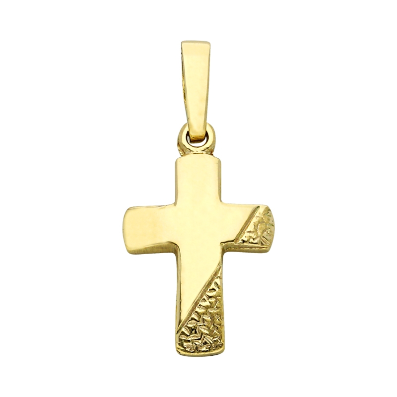 Kreuz-Anhänger Gelbgold