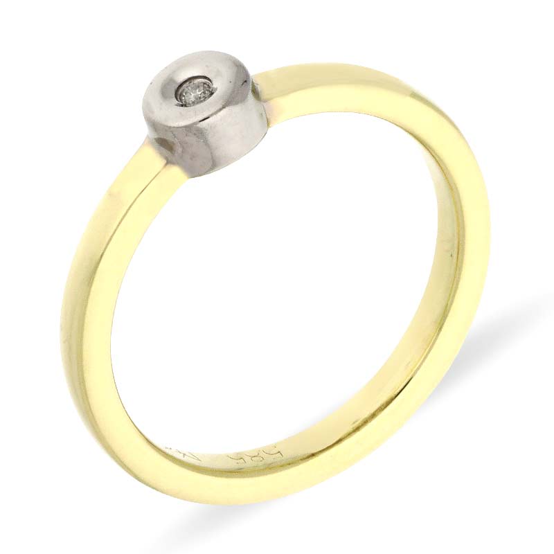 Brillant-Ring Bicolor