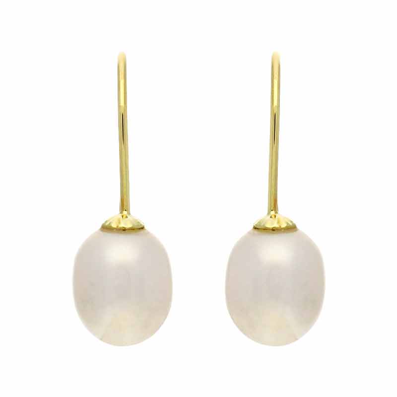 Perl-Ohrhänger Gelbgold