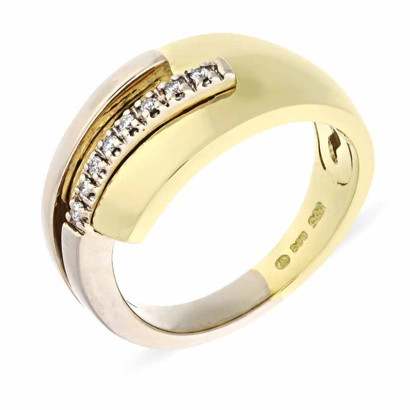 Brillant-Ring Bicolor
