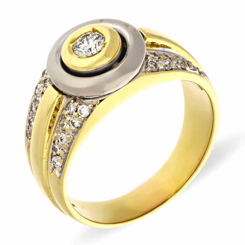 Brillant-Ring Bicolor