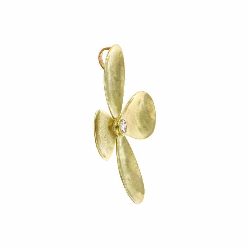 Brillant-Anhänger Gelbgold