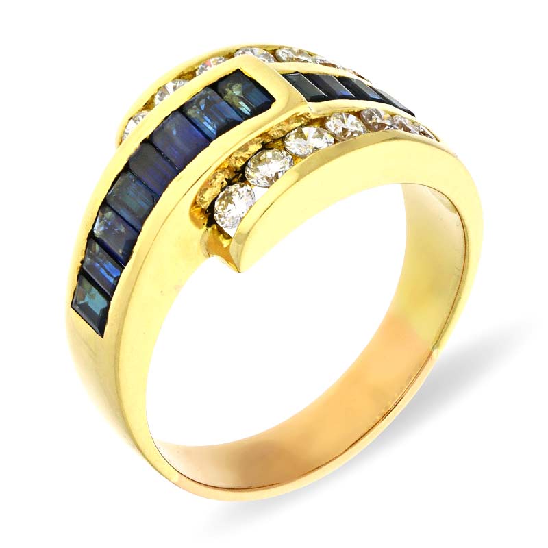 Saphir-Ring Gelbgold